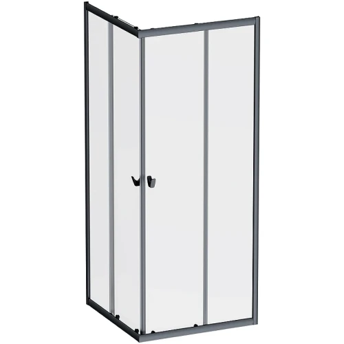 Душевой уголок AM.PM Sunny 80х80 W87G-403-8080-BT профиль Черный матовый стекло прозрачное