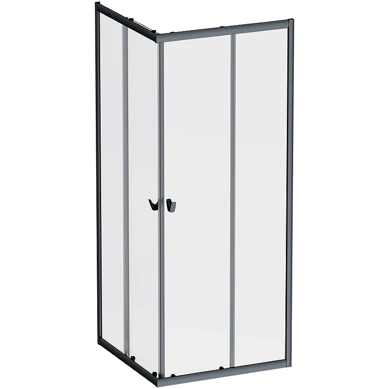 Душевой уголок AM.PM Sunny 80х80 W87G-403-8080-BT профиль Черный матовый стекло прозрачное