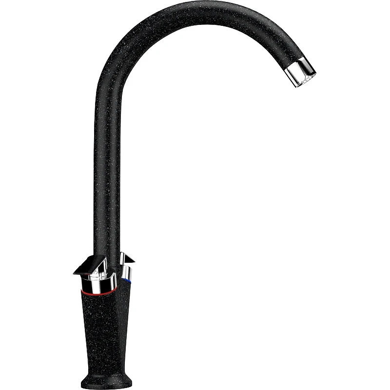 Смеситель для кухни Ulgran Classic U-011-308 Черный латунь
