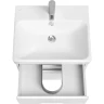 Тумба под раковину Aquaton Оливия 55 1A254201OL010 подвесная Белая матовая МДФ / ЛДСП