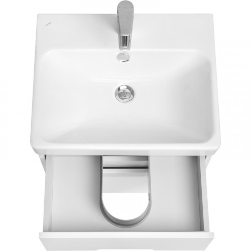 Тумба под раковину Aquaton Оливия 55 1A254201OL010 подвесная Белая матовая МДФ / ЛДСП