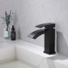 Смеситель для раковины Abber Wasserfall AF8610B Черный матовый латунь на столешницу