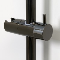Душевая штанга WasserKRAFT Glan  A191 Черная глянцевая нержавеющая сталь на стену