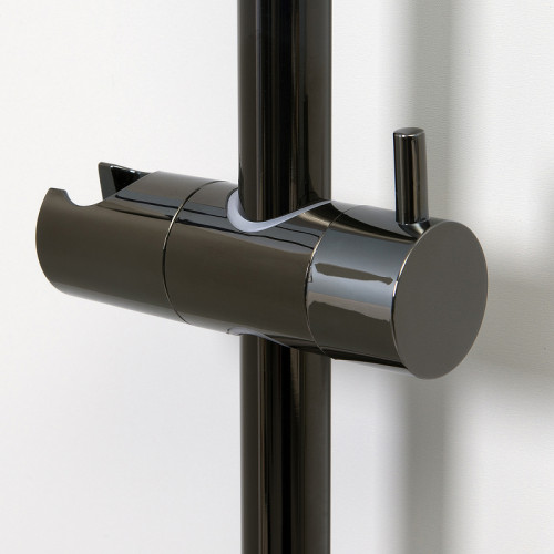 Душевая штанга WasserKRAFT Glan  A191 Черная глянцевая нержавеющая сталь на стену