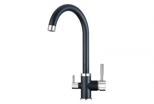 Смеситель для кухни Granula 2168 цвет Шварц