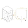 Душевой уголок RGW Passage 120x100 41084410-014 профиль цвет Черный стекло прозрачное