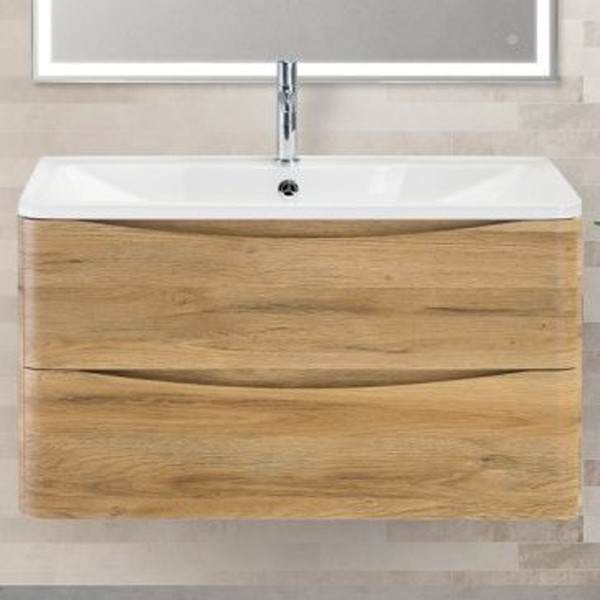 Тумба под раковину BelBagno ACQUA-800-2C-SO-RR подвесная Rovere Rustico МДФ / ЛДСП