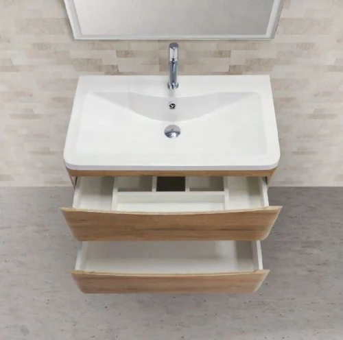 Тумба под раковину BelBagno ACQUA-800-2C-SO-RR подвесная Rovere Rustico МДФ / ЛДСП