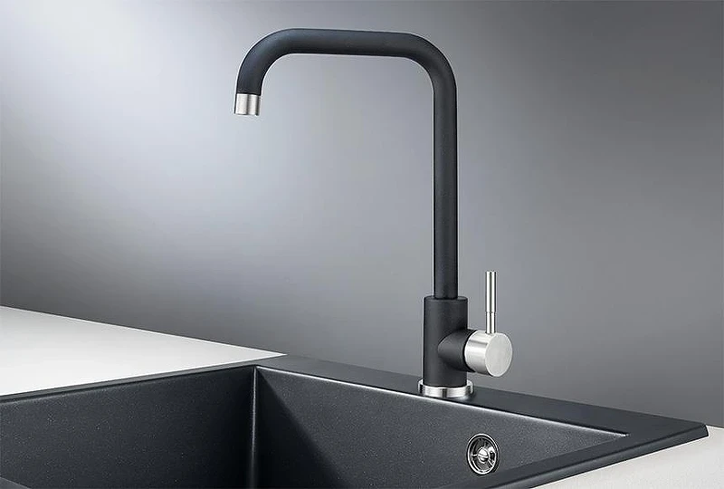 Смеситель для кухни Granula Standart ST-4033 цвет Шварц