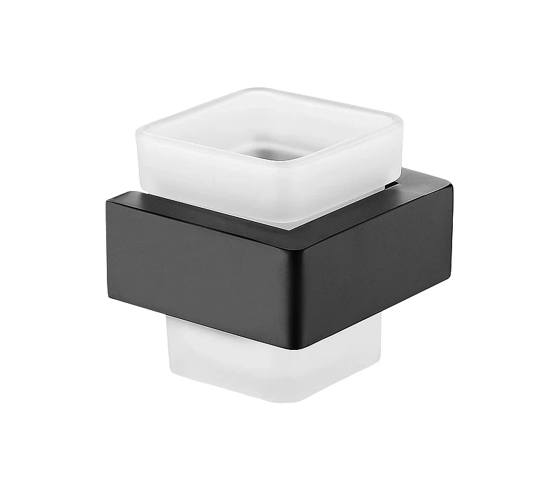 Стакан для зубных щеток AltroBagno Aperto 080201 MB цвет Черный матовый