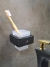 Стакан для зубных щеток AltroBagno Aperto 080201 MB цвет Черный матовый