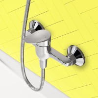 Смеситель для душа Dorff Norma D1020000 Хром латунь на стену