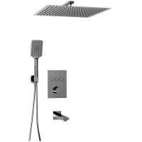 Душевая система WasserKRAFT Neime A171919 с термостатом Хром латунь встраиваемый