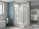 Душевой уголок BelBagno Due 120x80 DUE-AH-2-120/80-C-Cr профиль Хром стекло прозрачное