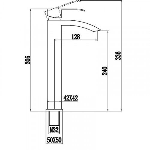 Смеситель для раковины Fmark FS8611H цвет Черный