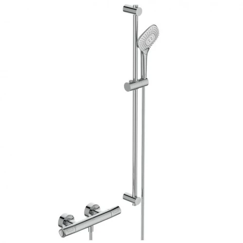 Смеситель для душа Ideal Standard Ceratherm T100 A7235AA с термостатом цвет Хром