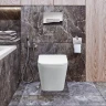 Комплект унитаза с инсталляцией BelBagno Due BB3103CHR/SC/BB002-80/BB018-GV-BIANCO с сиденьем Микролифт и Белой клавишей смыва фаянс подвесной