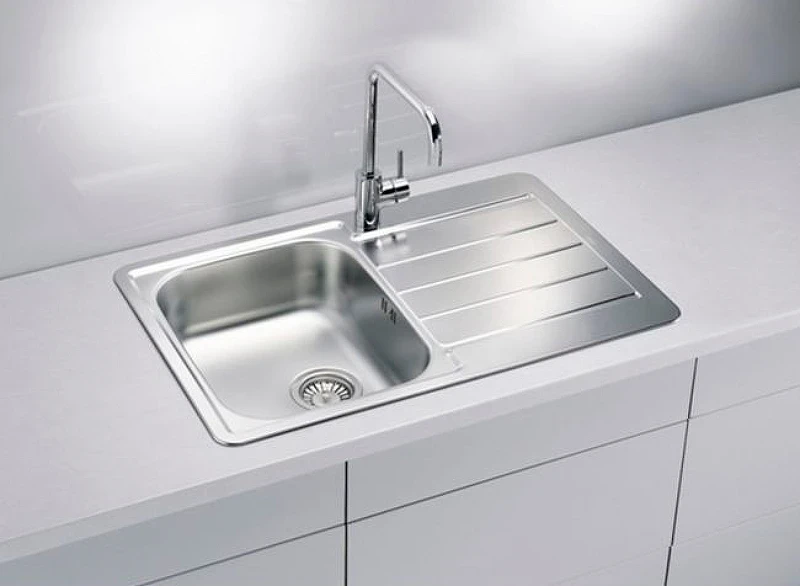 Кухонная мойка Alveus Line 80 NAT-90 790x500 1066750 Натуральная сталь нержавеющая сталь встраиваемый