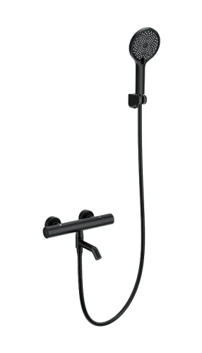 Смеситель для ванны Wonzon & Woghand Inn WW-B3013-A1-MB с термостатом цвет Черный матовый