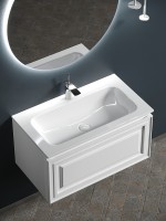 Тумба под раковину Sancos Very 80 VR80W подвесная Bianco МДФ / ЛДСП