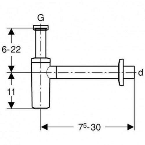 Сифон для раковины Geberit 151.035.21.1 Хром