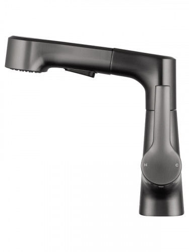 Смеситель для раковины Wonzon &amp; Woghand WW-121B108-BGG цвет Темный графит