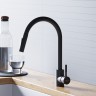 Смеситель для кухни Dorff Logic D3007522 Черный нержавеющая сталь