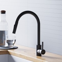 Смеситель для кухни Dorff Logic D3007522 Черный нержавеющая сталь