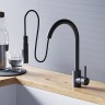 Смеситель для кухни Dorff Logic D3007522 Черный нержавеющая сталь