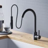 Смеситель для кухни Dorff Logic D3007522 Черный нержавеющая сталь