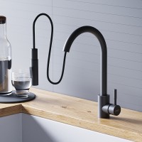 Смеситель для кухни Dorff Logic D3007522 Черный нержавеющая сталь