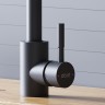 Смеситель для кухни Dorff Logic D3007522 Черный нержавеющая сталь