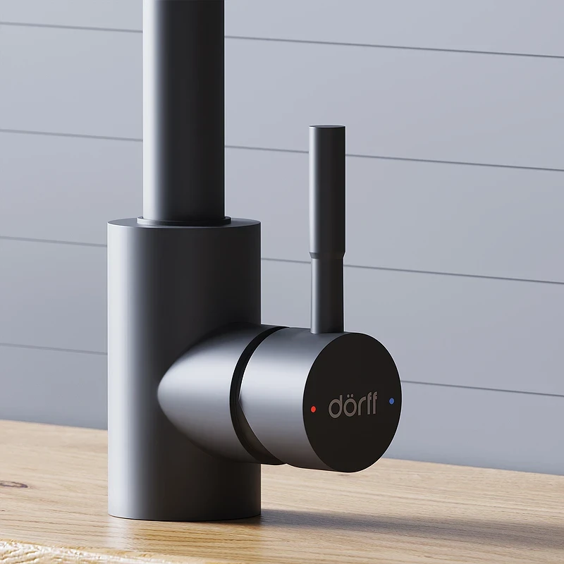 Смеситель для кухни Dorff Logic D3007522 Черный нержавеющая сталь