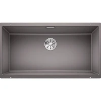 Кухонная мойка Blanco Subline 800-U 523143 Алюметаллик искусственный камень (литьевой мрамор) встраиваемый