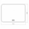 Зеркало Silver Mirrors Стив-6 92 ФР-00001063 с подсветкой с сенсорным выключателем с подогревом с многофункциональным модулем стекло