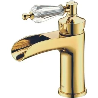 Смеситель для раковины Boheme Vogue 211-SW Золото латунь