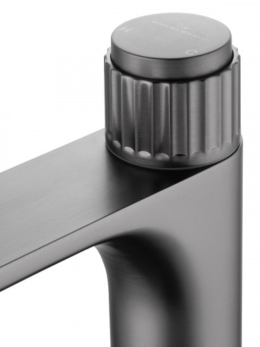 Смеситель для раковины Wonzon &amp; Woghand Click WW-A40412-BGG цвет Темный графит