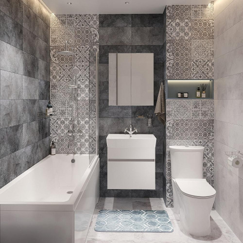 Тумба с раковиной DIWO Тольятти 60 подвесная цвет Белый