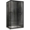 Душевой уголок Abber Schwarzer Diamant 120x80 AG02128BH профиль Черный стекло прозрачное