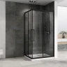 Душевой уголок Abber Schwarzer Diamant 120x80 AG02128BH профиль Черный стекло прозрачное