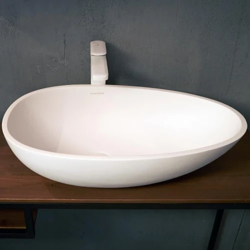 Раковина накладная Montebianco Tuscany 64 12002 цвет Белый матовый