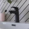 Смеситель для раковины Aquanet Static AF330-10B 261820 Черный матовый латунь
