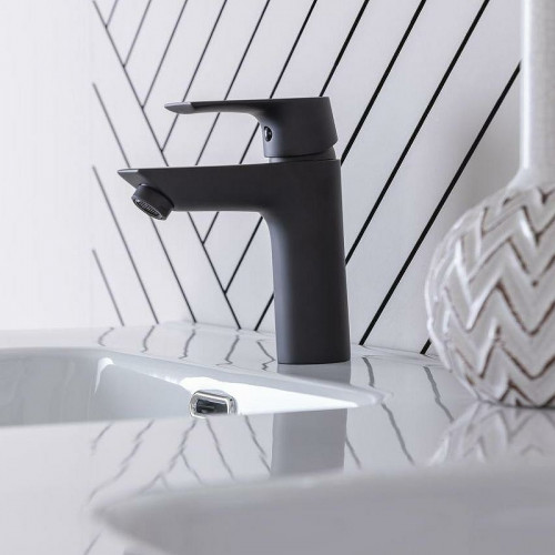 Смеситель для раковины Aquanet Static AF330-10B 261820 Черный матовый латунь