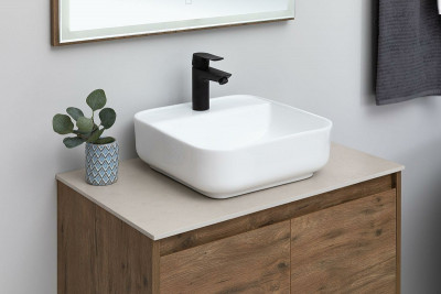 Смеситель для раковины Aquanet Static AF330-10B 261820 Черный матовый латунь