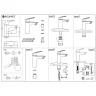 Смеситель для раковины Aquanet Static AF330-10B 261820 Черный матовый латунь