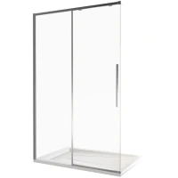 Душевая дверь Good Door Idea 140 WTW-140-C-B профиль Черный стекло прозрачное