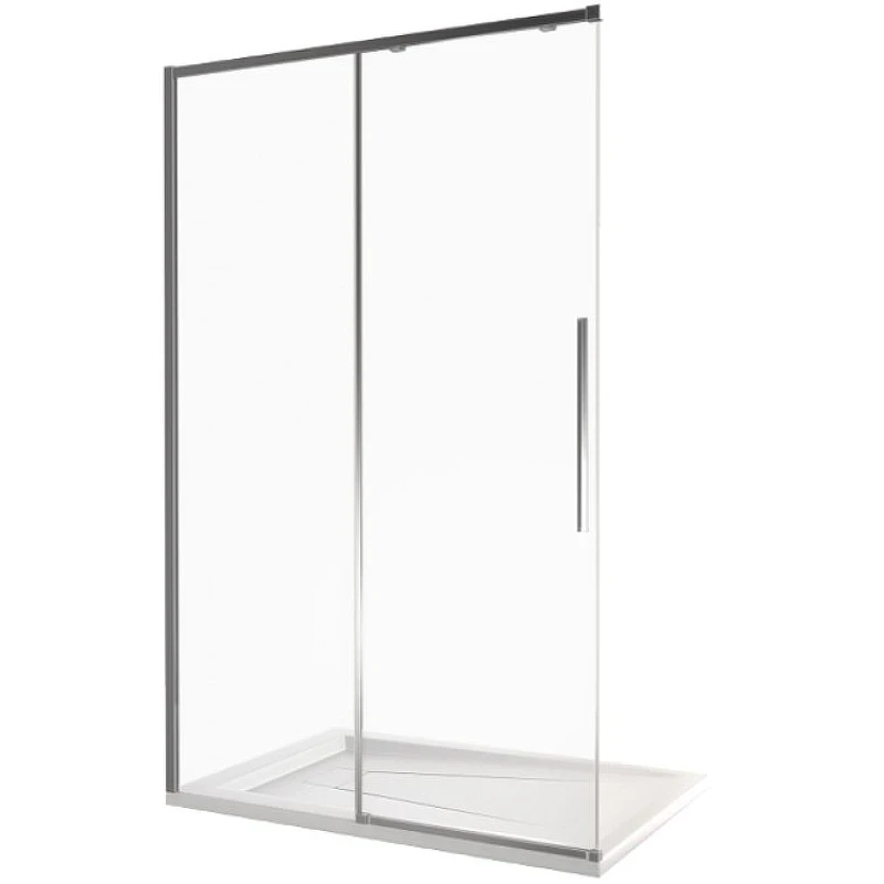 Душевая дверь Good Door Idea 140 WTW-140-C-B профиль Черный стекло прозрачное
