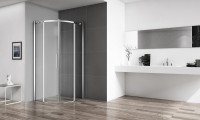 Душевой уголок BelBagno Acqua 90x90 ACQUA-R-2-90-C-Cr профиль Хром стекло прозрачное