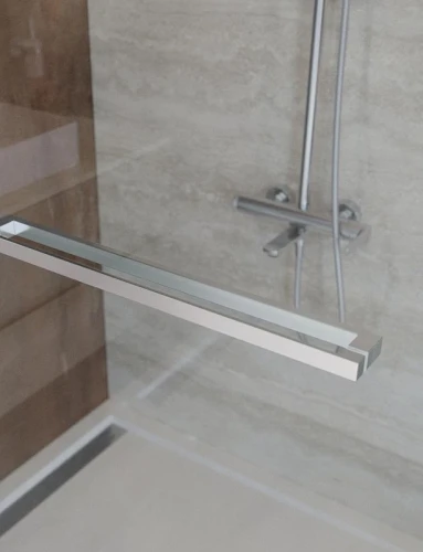 Душевой уголок Cezares Lux 80x100 LUX-AH-FS-1-80/100-C-CR профиль Хром стекло прозрачное