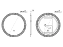 Зеркало Uni-Flow Mirror 60 M-213 с подсветкой с сенсорным выключателем и подогревом